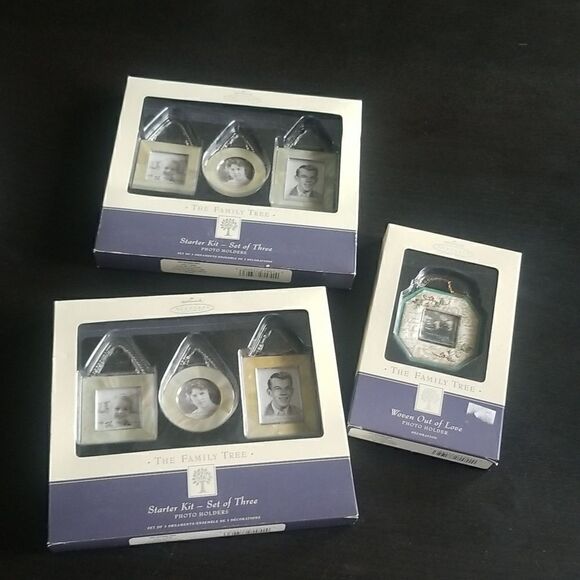 Vintage Hallmark Set of 3 Photo holders. Lot - Picture 1 of 4